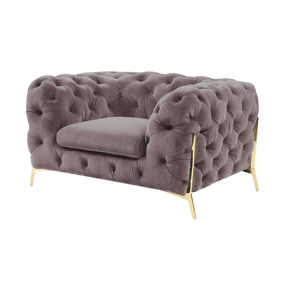 Divani Casa Sheila - Transitional Silver Fabric Chair. Picture 1