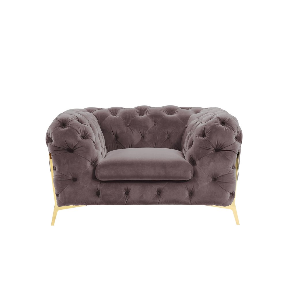 Divani Casa Sheila - Transitional Silver Fabric Chair. Picture 2