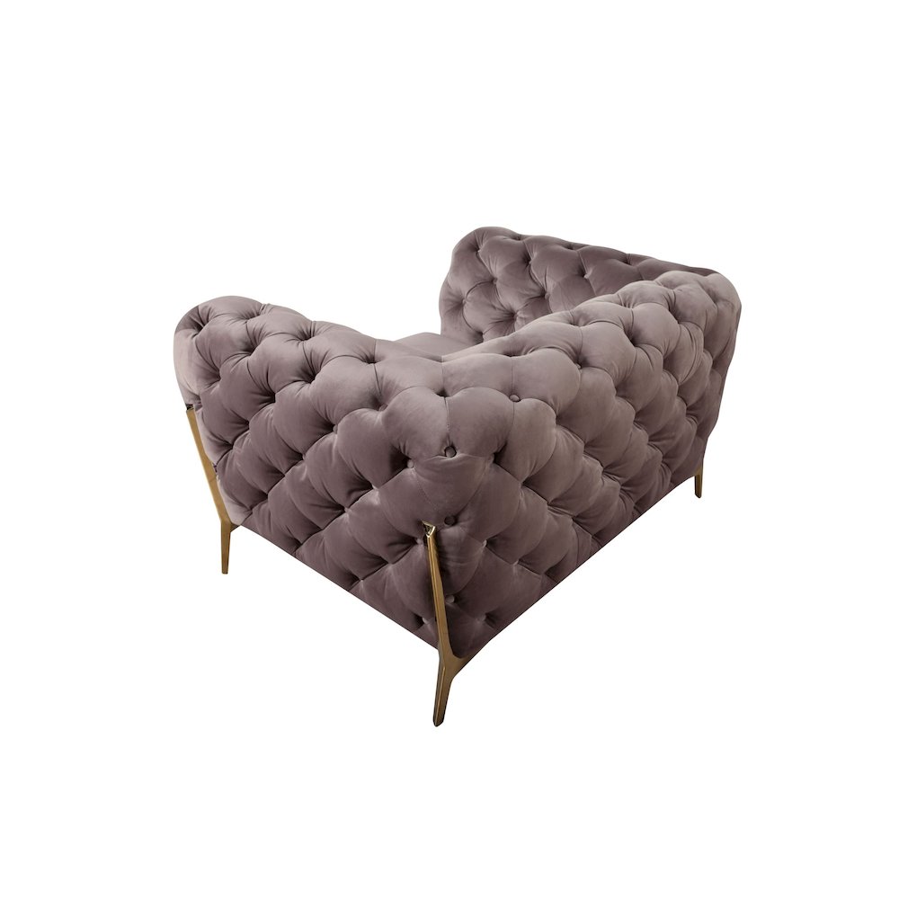 Divani Casa Sheila - Transitional Silver Fabric Chair. Picture 3