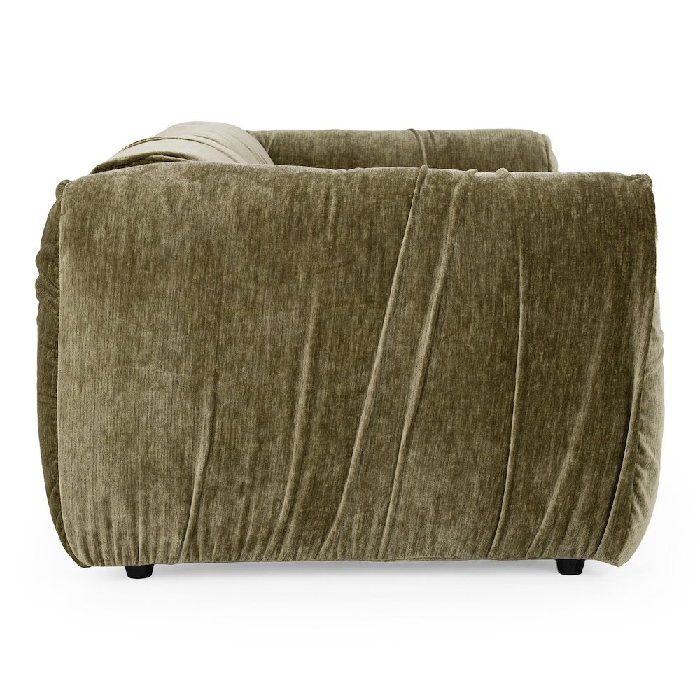 Siegal - Modern Olive Green Fabric Loveseat Sofa. Picture 8