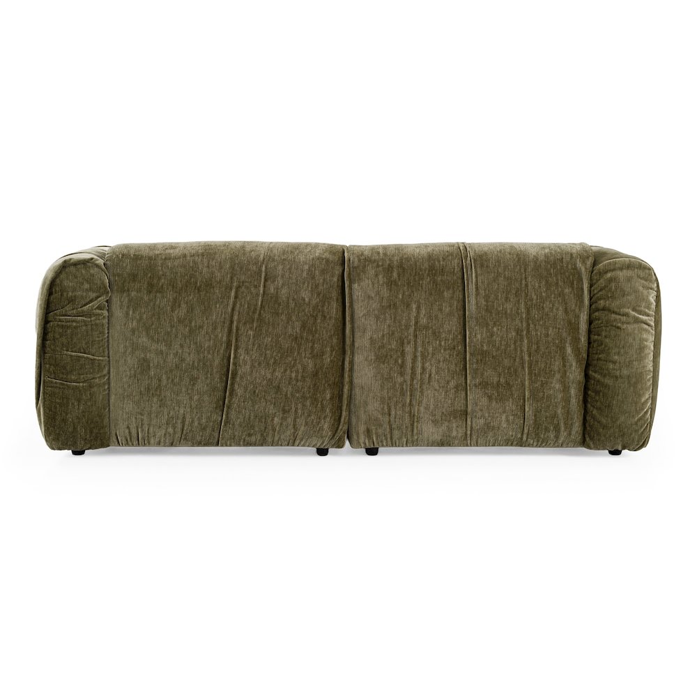 Siegal - Modern Olive Green Fabric Loveseat Sofa. Picture 9