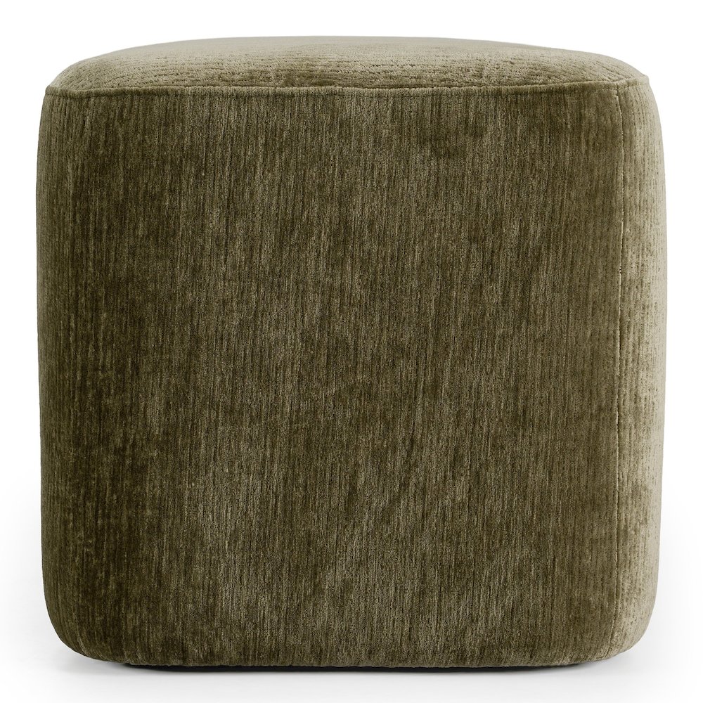 Siegal - Modern Olive Green Fabric Bench. Picture 6