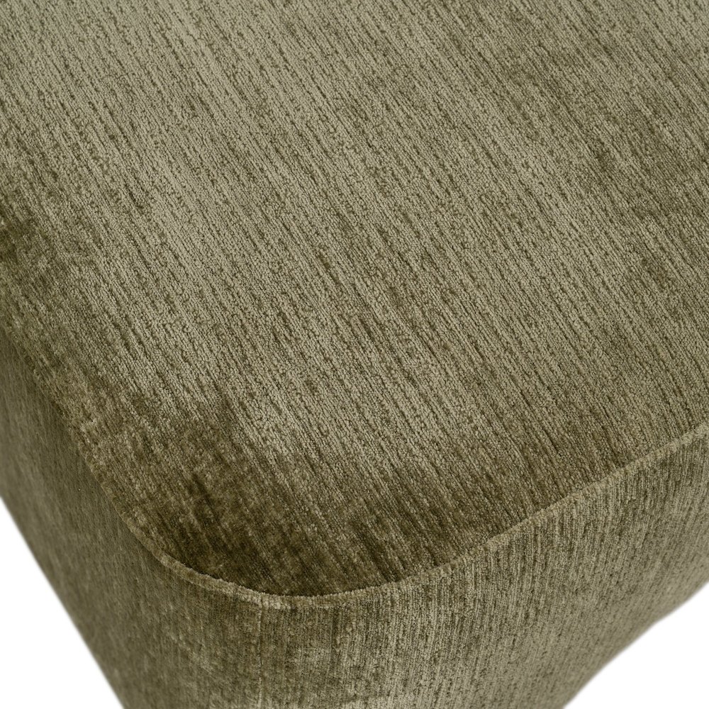Siegal - Modern Olive Green Fabric Bench. Picture 7