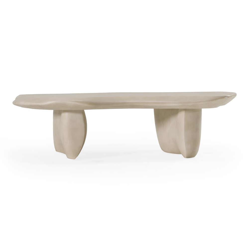 Slone - Modern Beige Concrete Coffee Table. Picture 1