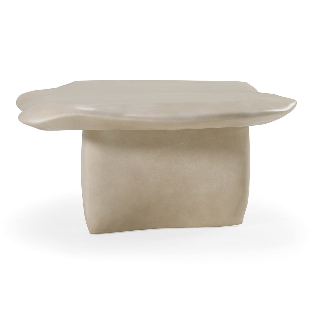 Slone - Modern Beige Concrete Coffee Table. Picture 2
