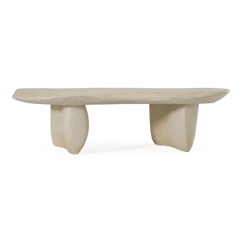 Slone - Modern Beige Fiberform Coffee Table. Picture 1