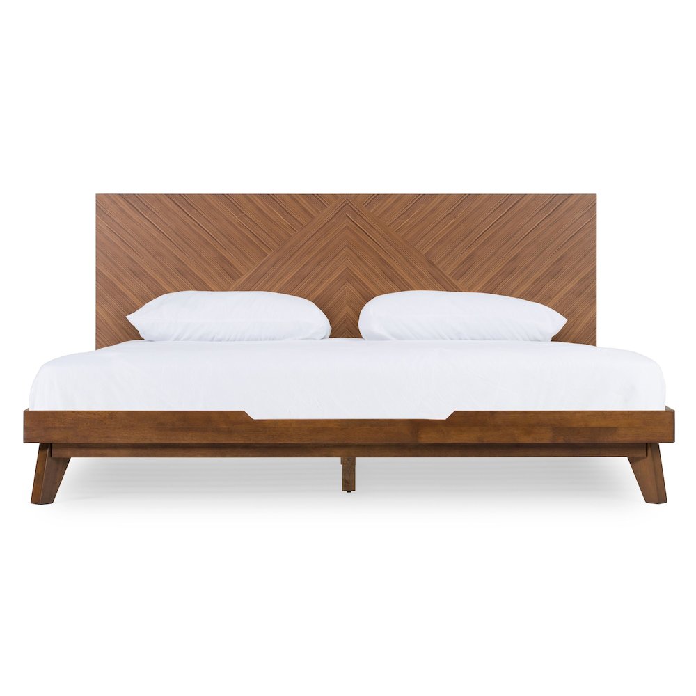 Soren - Modern Walnut Eastern King Bed. Picture 1