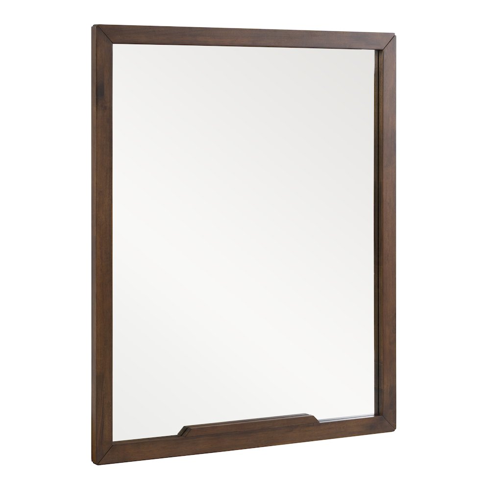 Soria Mid-Century Walnut Mirror. Picture 4