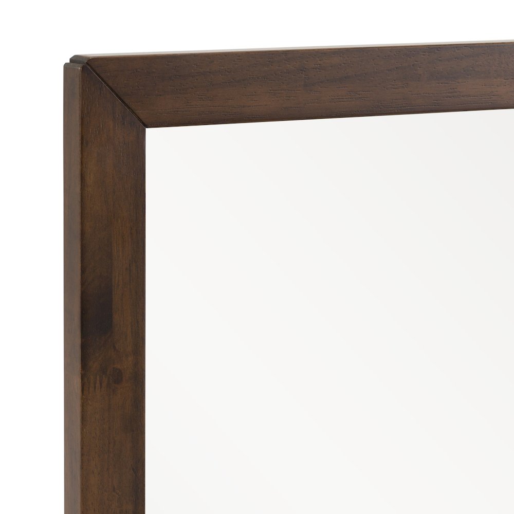 Soria Mid-Century Walnut Mirror. Picture 5