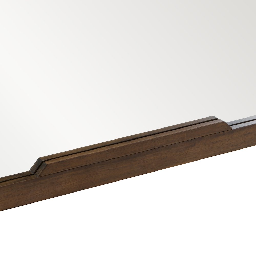 Soria Mid-Century Walnut Mirror. Picture 6