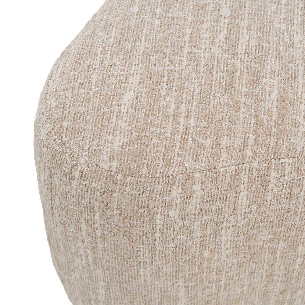Spiro - Modern Beige Fabric Ottoman. Picture 6