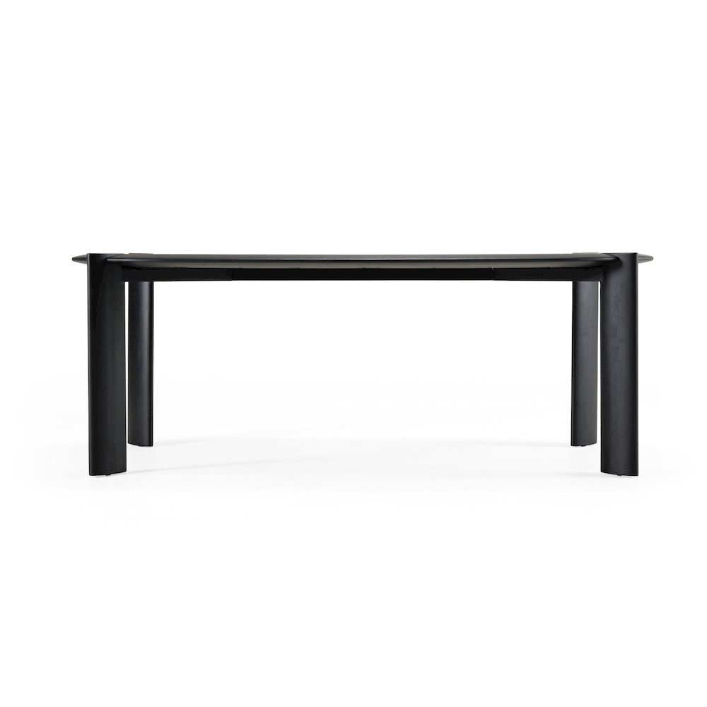Modrest Steven - Modern Black Oval Dining Table. Picture 1