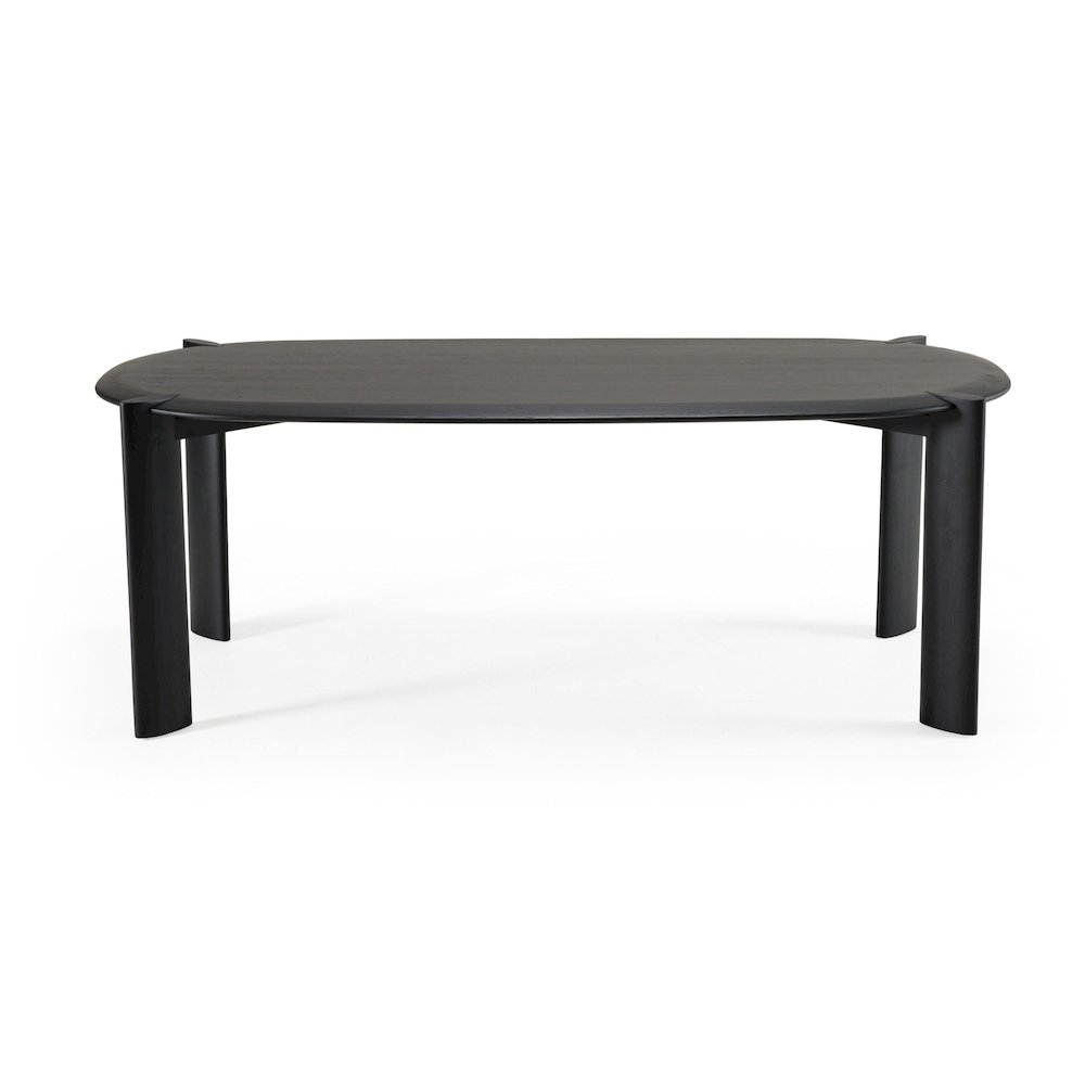 Modrest Steven - Modern Black Oval Dining Table. Picture 2