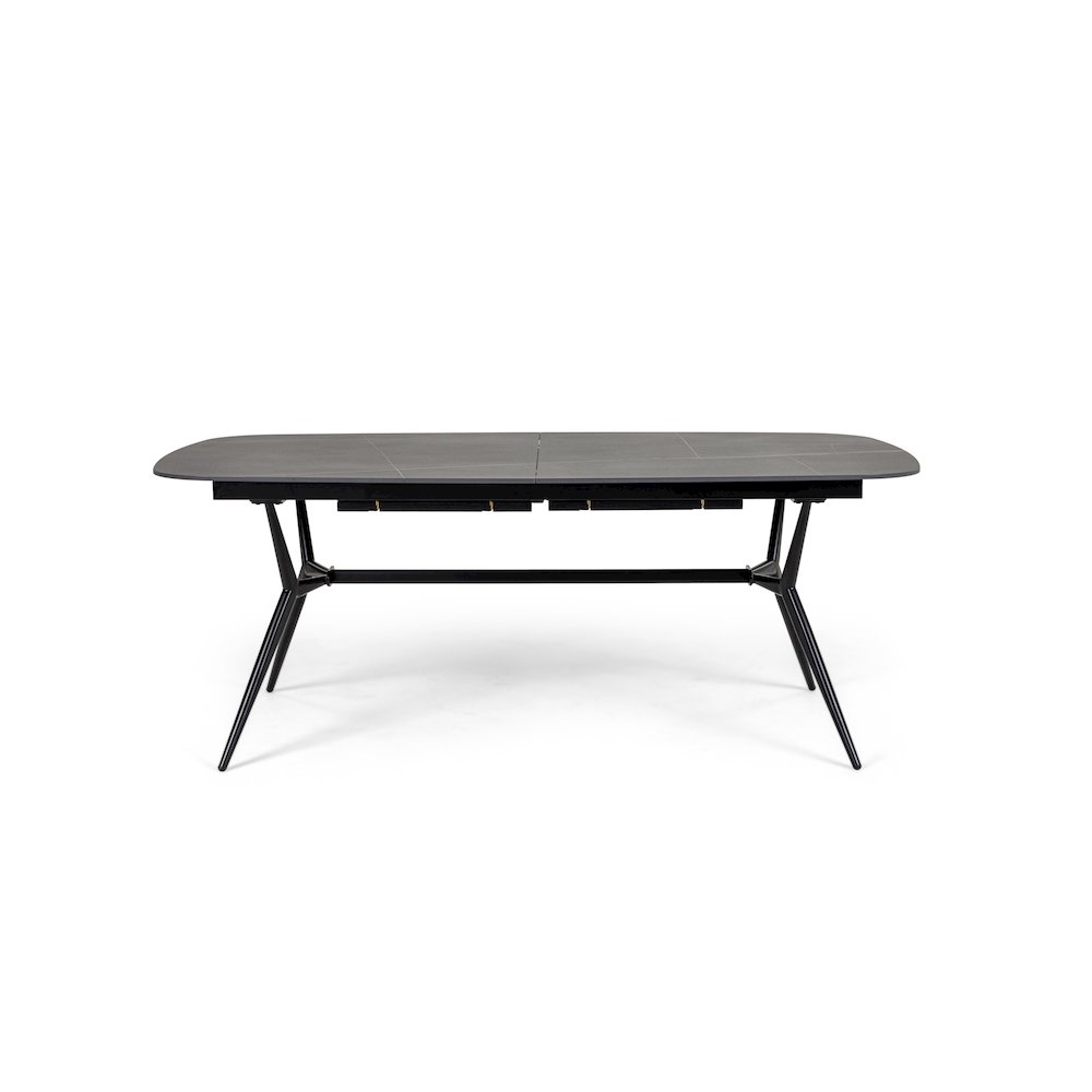 Modrest Suzie - Modern Ceramic + Black Ash Extendable Dining Table. Picture 2