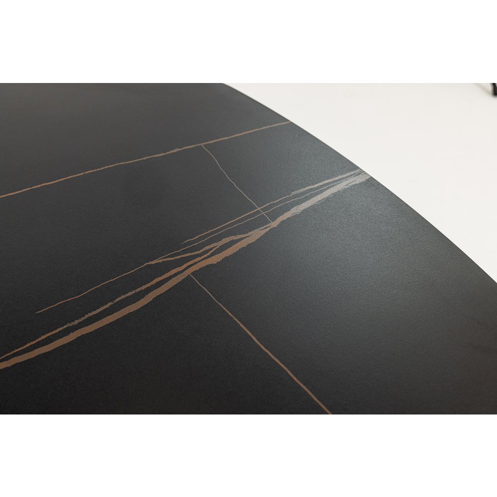 Modrest Suzie - Modern Ceramic + Black Ash Extendable Dining Table. Picture 3
