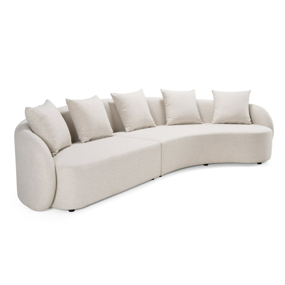 Renava Tabarca - Outdoor Beige Fabric Sectional Sofa. Picture 2