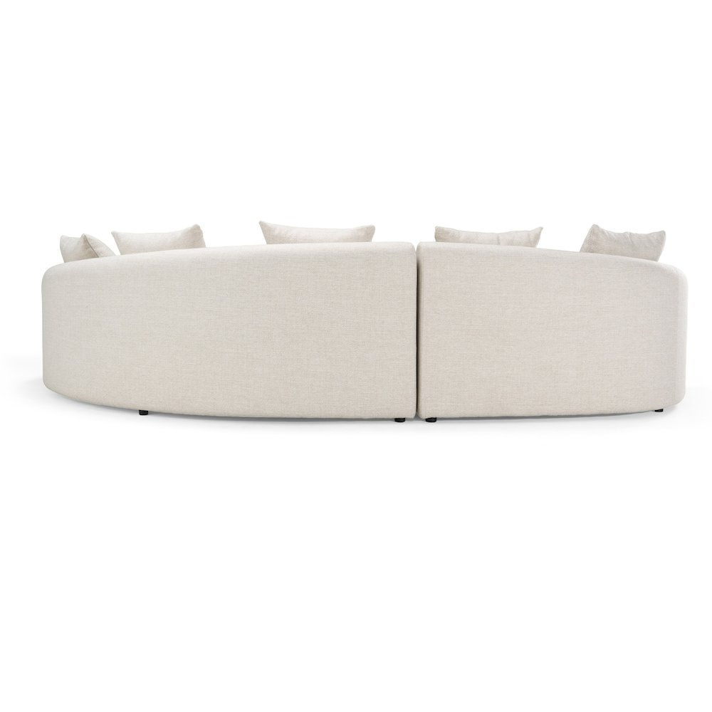 Renava Tabarca - Outdoor Beige Fabric Sectional Sofa. Picture 4