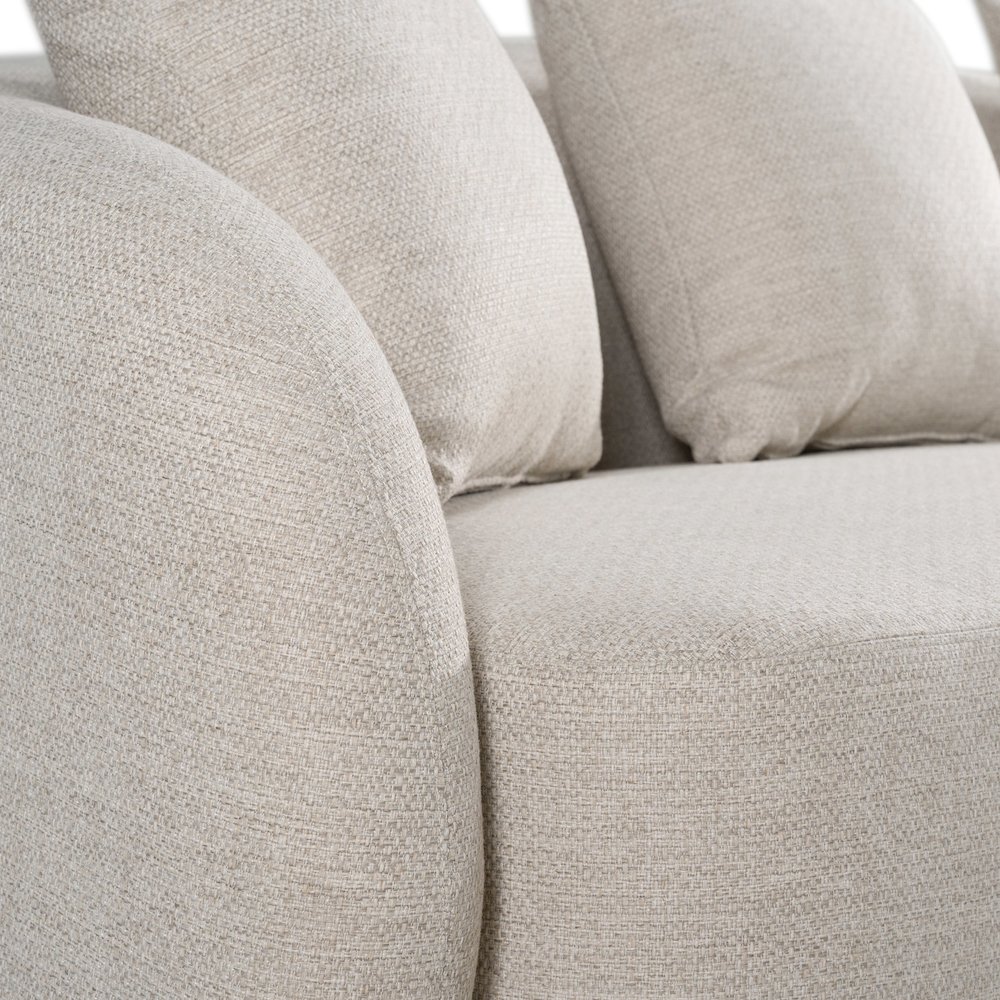 Renava Tabarca - Outdoor Beige Fabric Sectional Sofa. Picture 6
