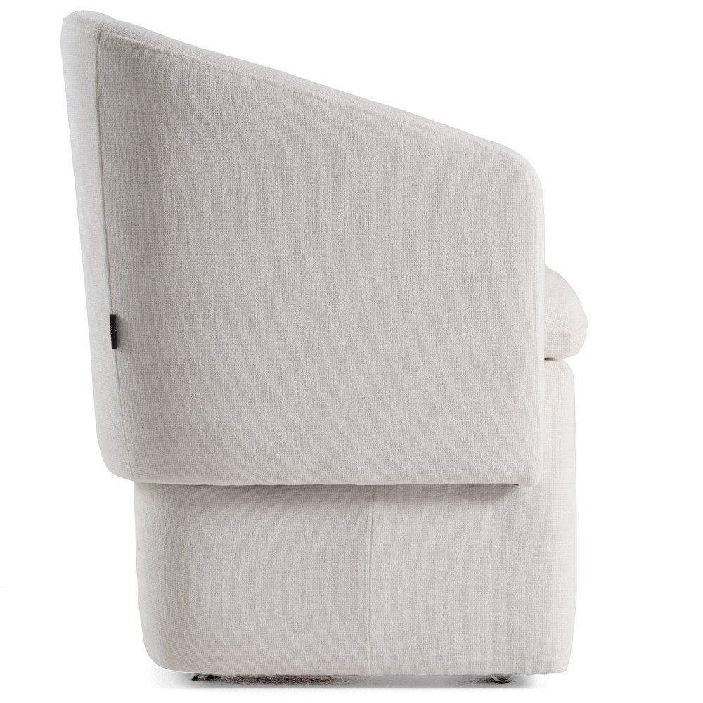 Modrest Tassell - Modern Ivory Fabric Dining Chair. Picture 4
