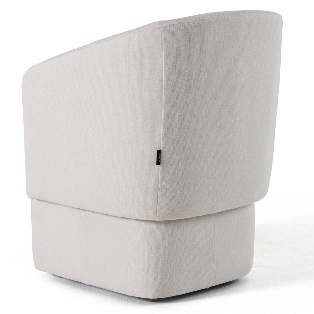 Modrest Tassell - Modern Ivory Fabric Dining Chair. Picture 6