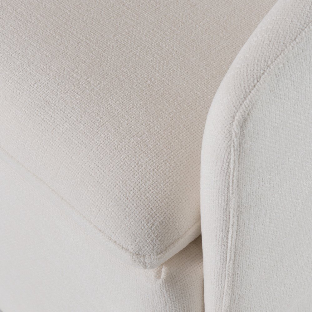 Modrest Tassell - Modern Ivory Fabric Dining Chair. Picture 9