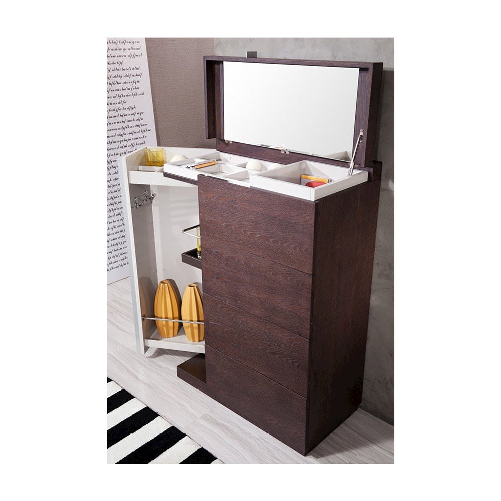 Gamma Torino - Modern 2-Tone Oak 4-Drawer Multi-Chest. Picture 2