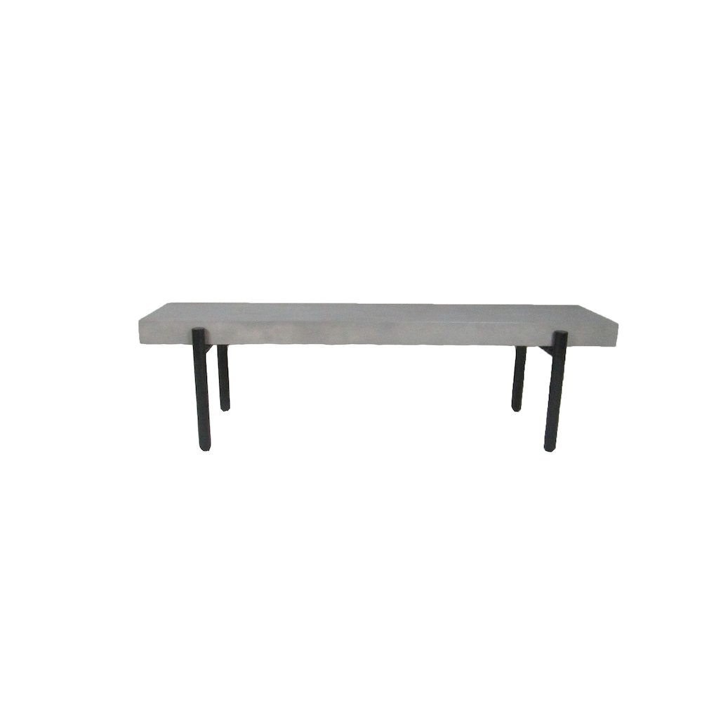 Modrest Timlin - Modern Concrete & Metal Bench. Picture 2