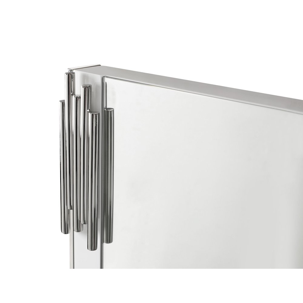 Modrest Token - Modern White & Stainless Steel Mirror. Picture 3