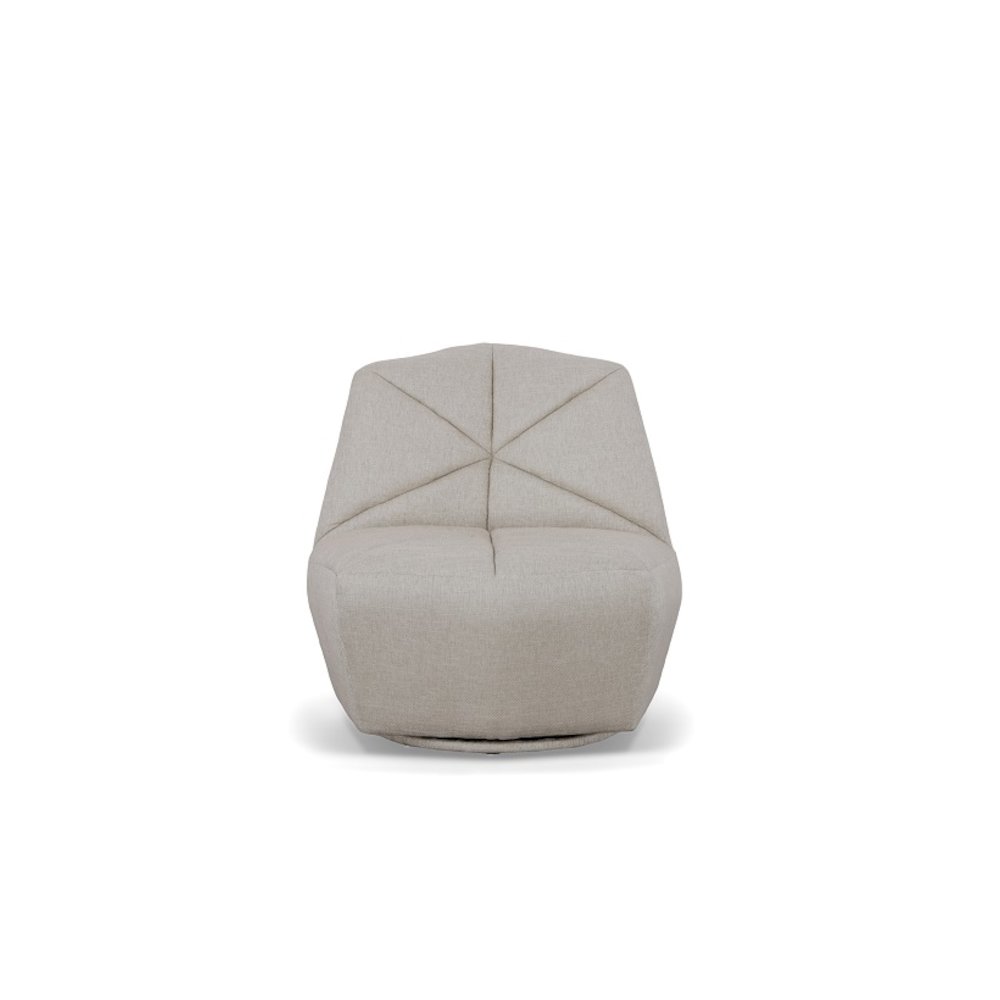Divani Casa Tomlin - Contemporary Grey Woven Fabric Accent Chair. Picture 2