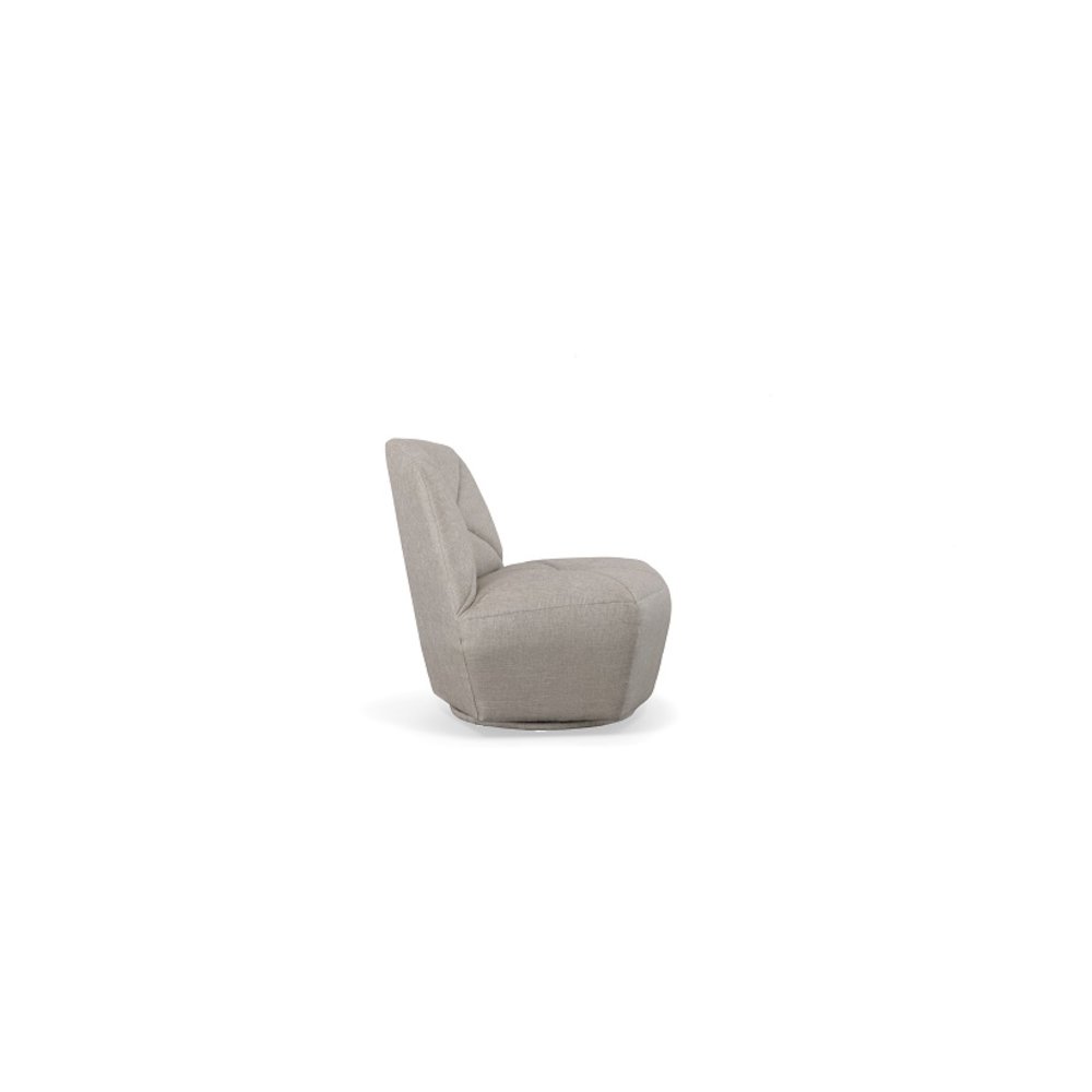 Divani Casa Tomlin - Contemporary Grey Woven Fabric Accent Chair. Picture 3