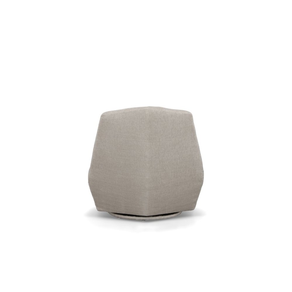 Divani Casa Tomlin - Contemporary Grey Woven Fabric Accent Chair. Picture 4