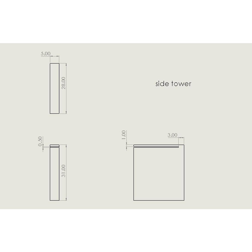 Nova Domus Boston - - Modern Glass and Faux Concrete Reversible Desk. Picture 12