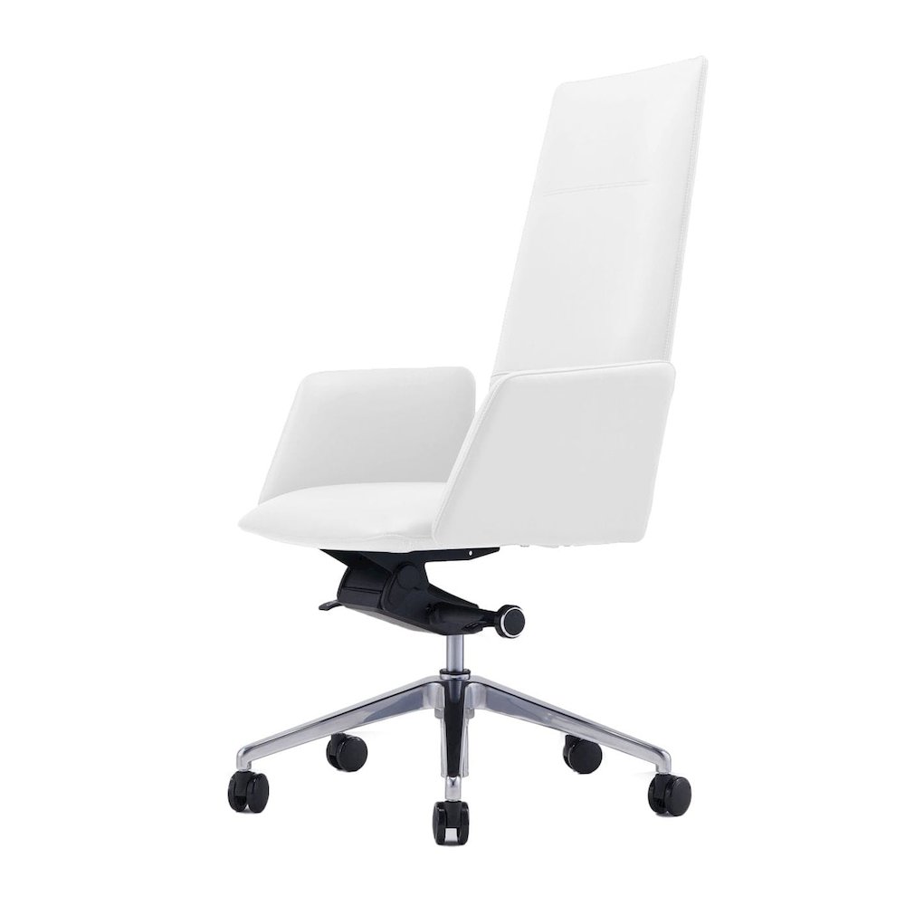 Modrest Tricia - Modern White High Back Executive Office Chair. Picture 1