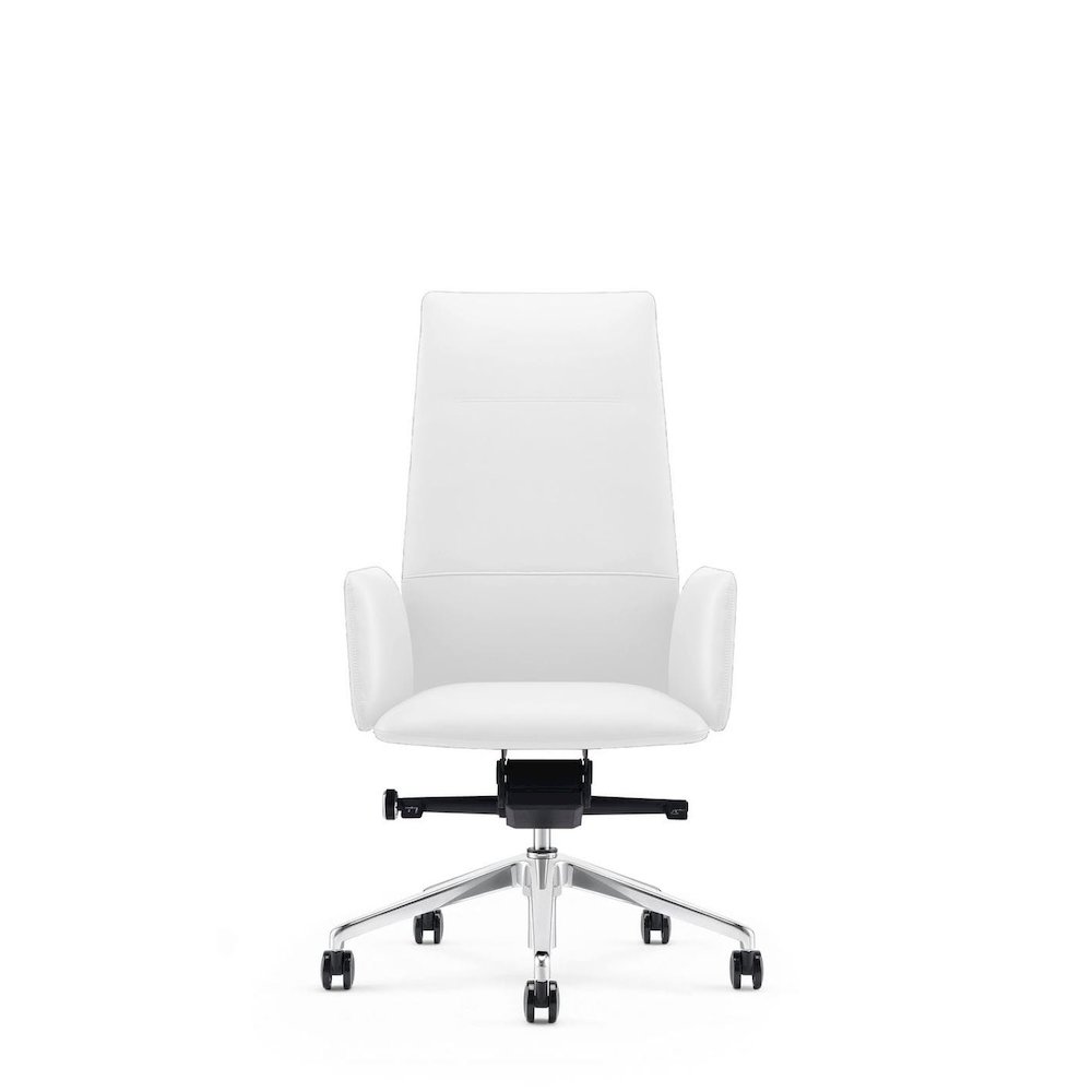 Modrest Tricia - Modern White High Back Executive Office Chair. Picture 2