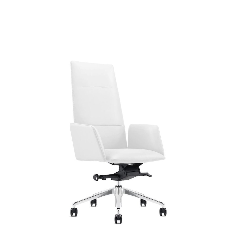 Modrest Tricia - Modern White High Back Executive Office Chair. Picture 3