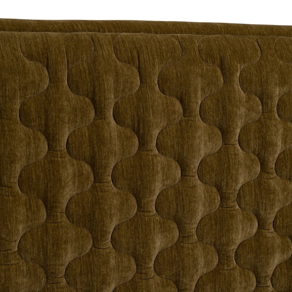 Eastern King Trieste - Modern Brown Fabric Bed. Picture 7