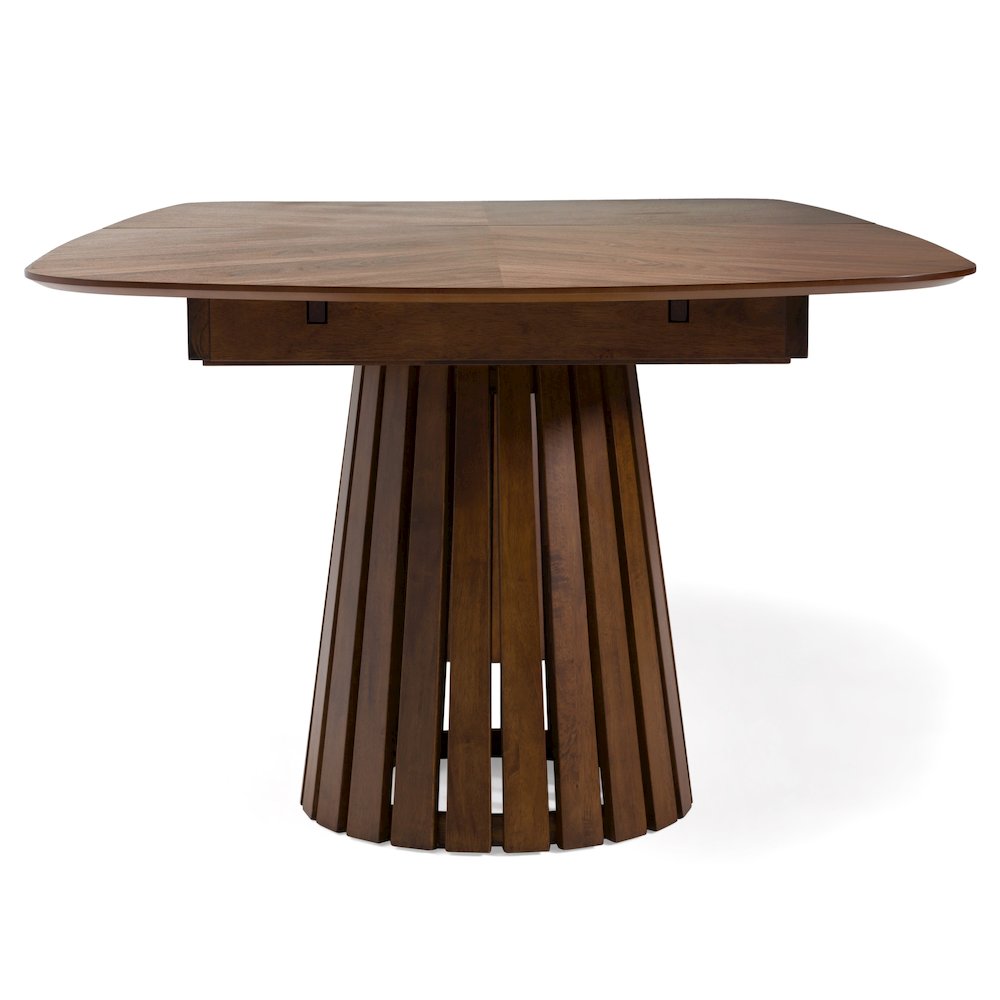 Modrest Truman - Mid-Century Modern Walnut Extendable Dining Table. Picture 6