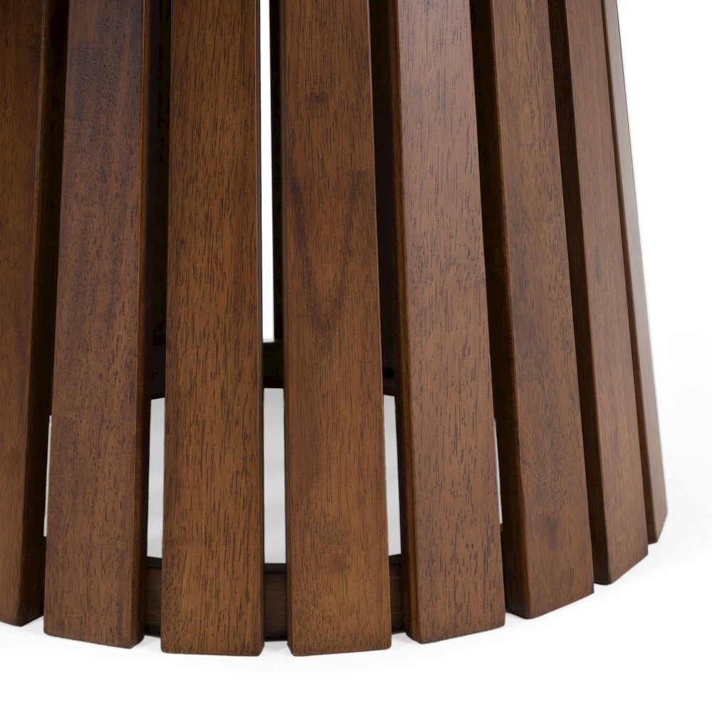 Modrest Truman - Mid-Century Modern Walnut Extendable Dining Table. Picture 9