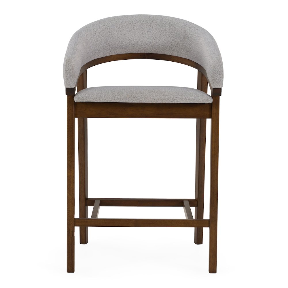 Truman - Mid-Century Modern Grey Walnut Counter Chair (Set of 2). Picture 2