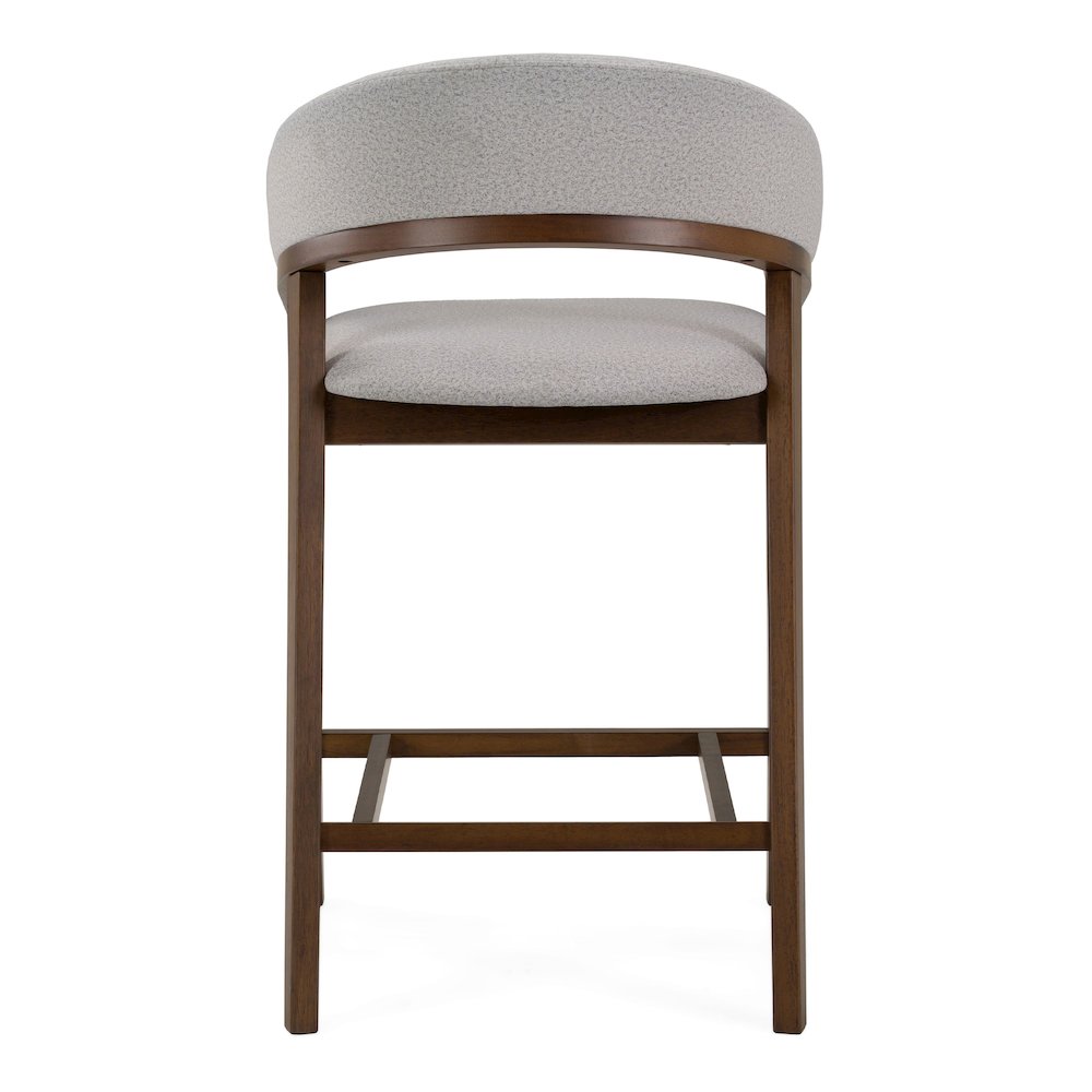 Truman - Mid-Century Modern Grey Walnut Counter Chair (Set of 2). Picture 5