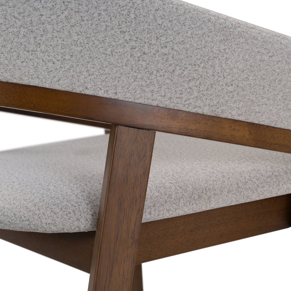Truman - Mid-Century Modern Grey Walnut Counter Chair (Set of 2). Picture 6