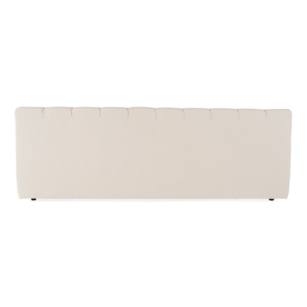 Tyree - Modern Tufted Off-White Fabric Queen Bed. Picture 5