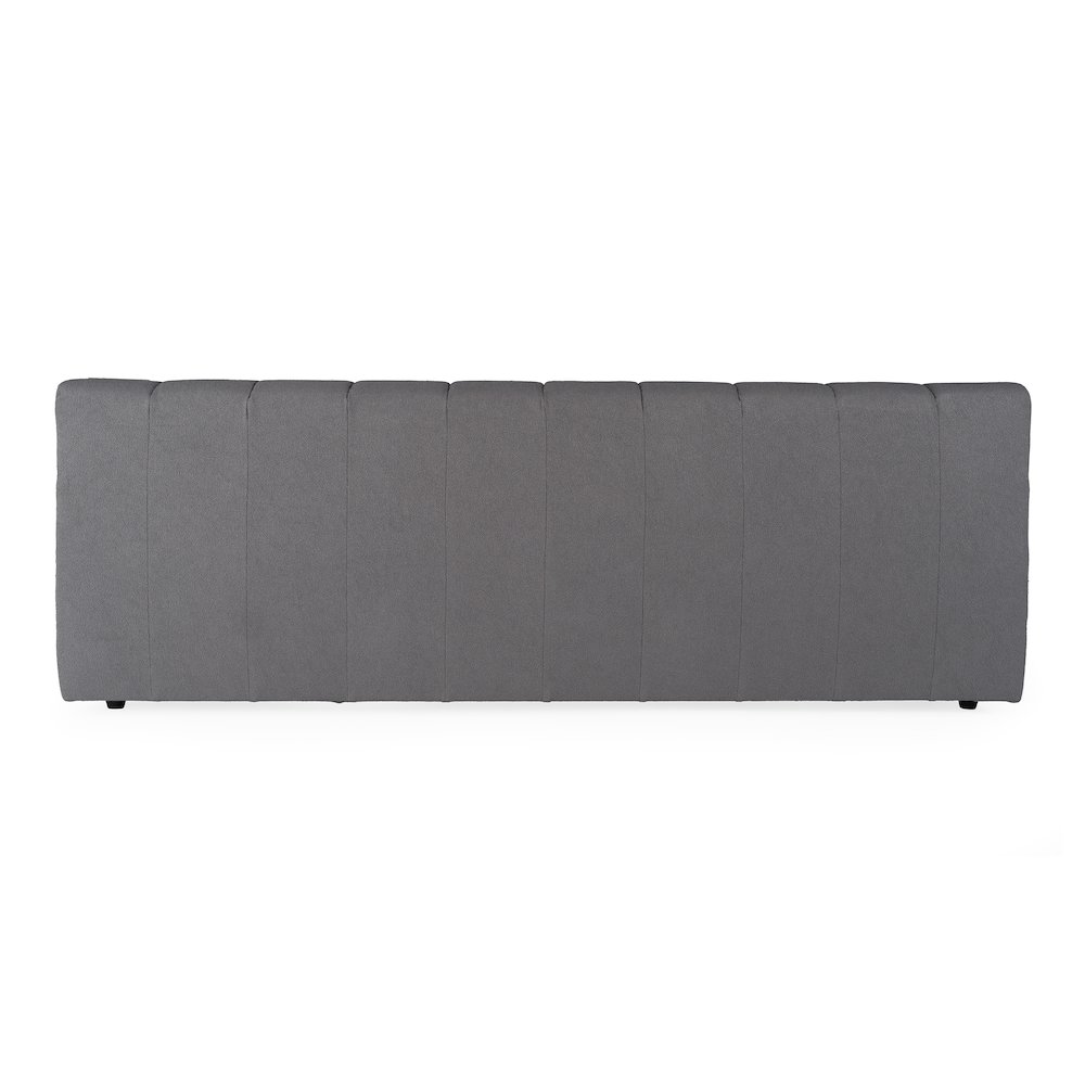 Tyree - Modern Tufted Grey Fabric Eastern King Bed. Picture 3
