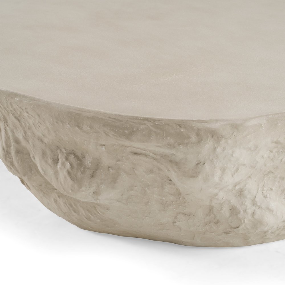 Tyrel - Modern Beige Concrete Coffee Table. Picture 3