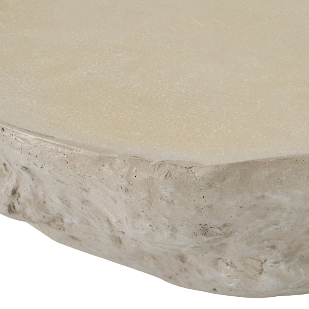 Tyrel - Modern Beige Fiberform Coffee Table. Picture 3