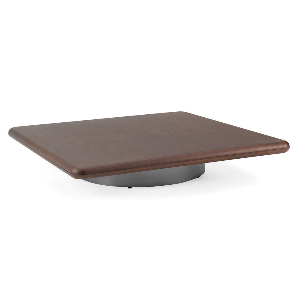Valley - Modern Walnut Titanium Low Coffee Table. Picture 2