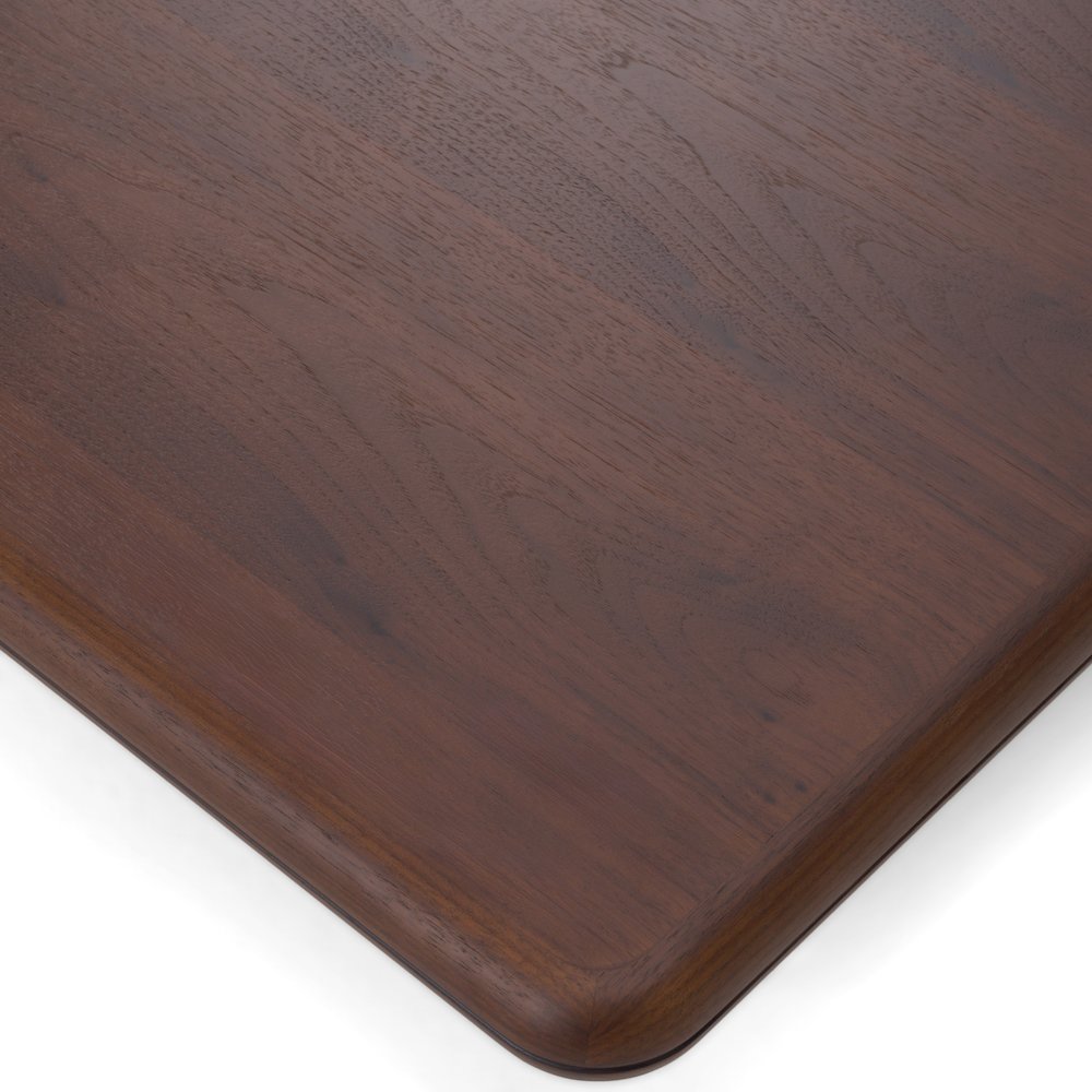 Valley - Modern Walnut Titanium Low Coffee Table. Picture 4