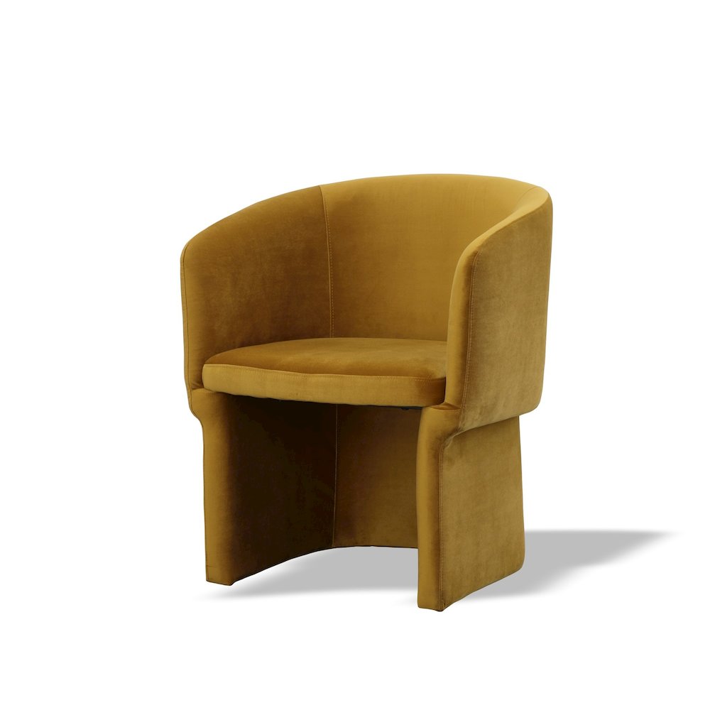 Modrest Vassar - Burnt Umber Velvet Dining Chair. Picture 1