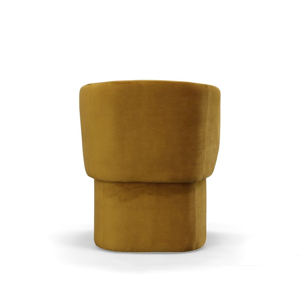 Modrest Vassar - Burnt Umber Velvet Dining Chair. Picture 6