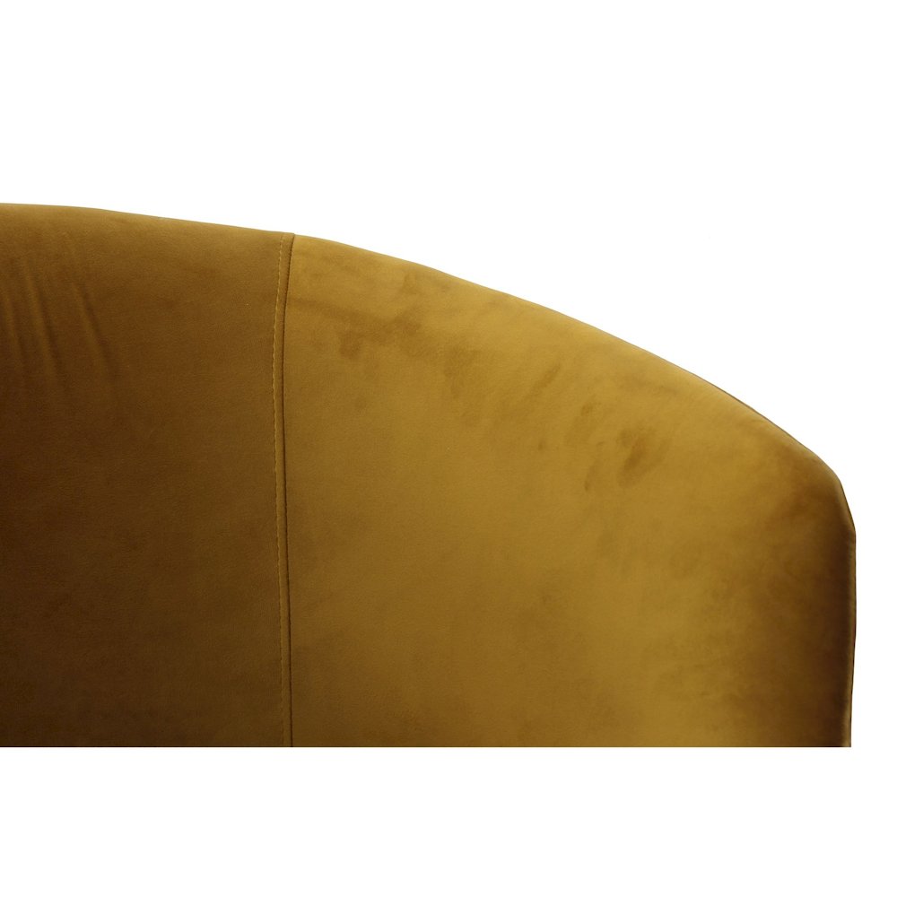 Modrest Vassar - Burnt Umber Velvet Dining Chair. Picture 7